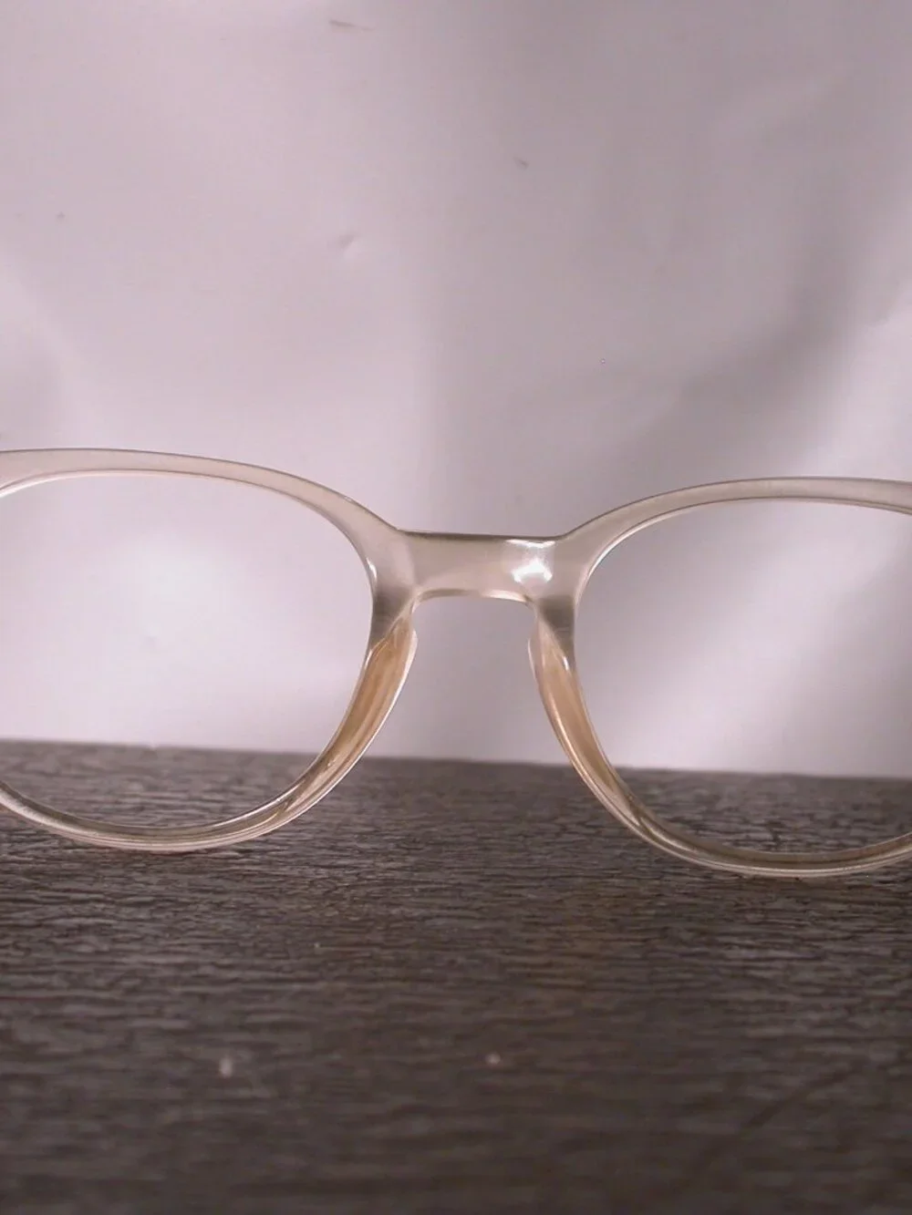 WOOW Trust Me Clear Amber Designer Eyeglasses Frames Made in Italy